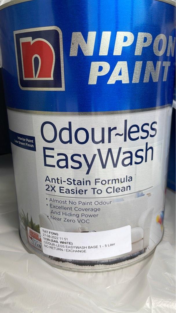 Nippon Paint odourless Sail white (1199) Unopened, Furniture & Home Living, Home Improvement