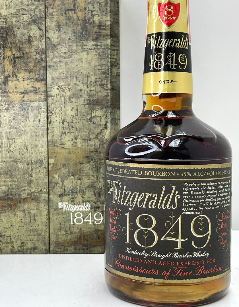 Old fitzgerald 8 years 1849 Bourbon Whisky 760ml Bottled in 1980's, 嘢食