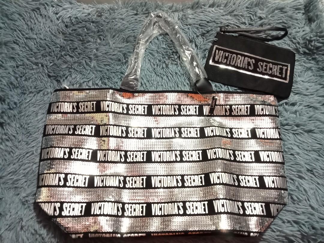 Original Victoria's Secret Large Tote Bag with Pouche, Women's Fashion, Bags & Wallets, Tote