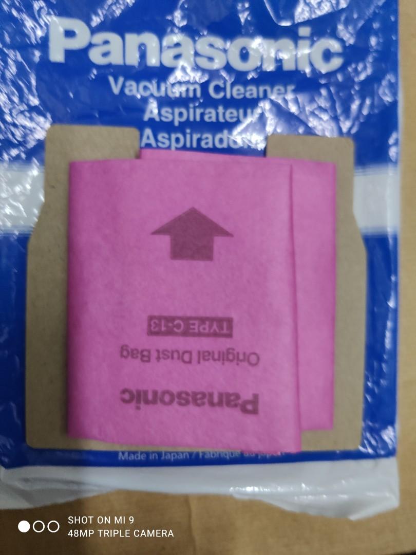 PANASONIC Vacuum Cleaner disposal paper dust bag, 家庭電器, 吸塵機 ＆ 家居清潔電器