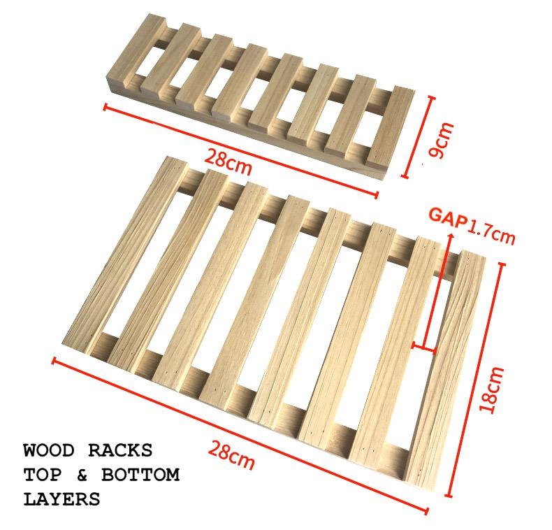 Petit A-Frame Wood Rack Desktop Organiser - for desk stationary, small ...