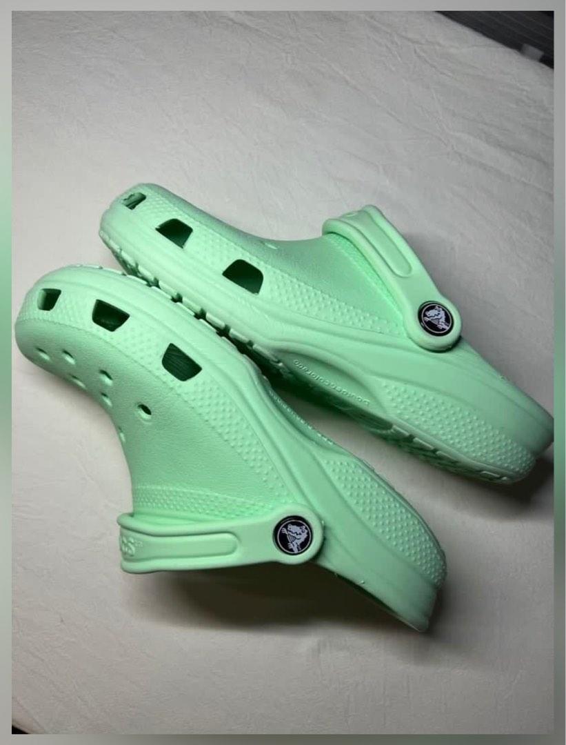 Pistachio Crocs Classic Clogs, Women's Fashion, Footwear, Slippers and