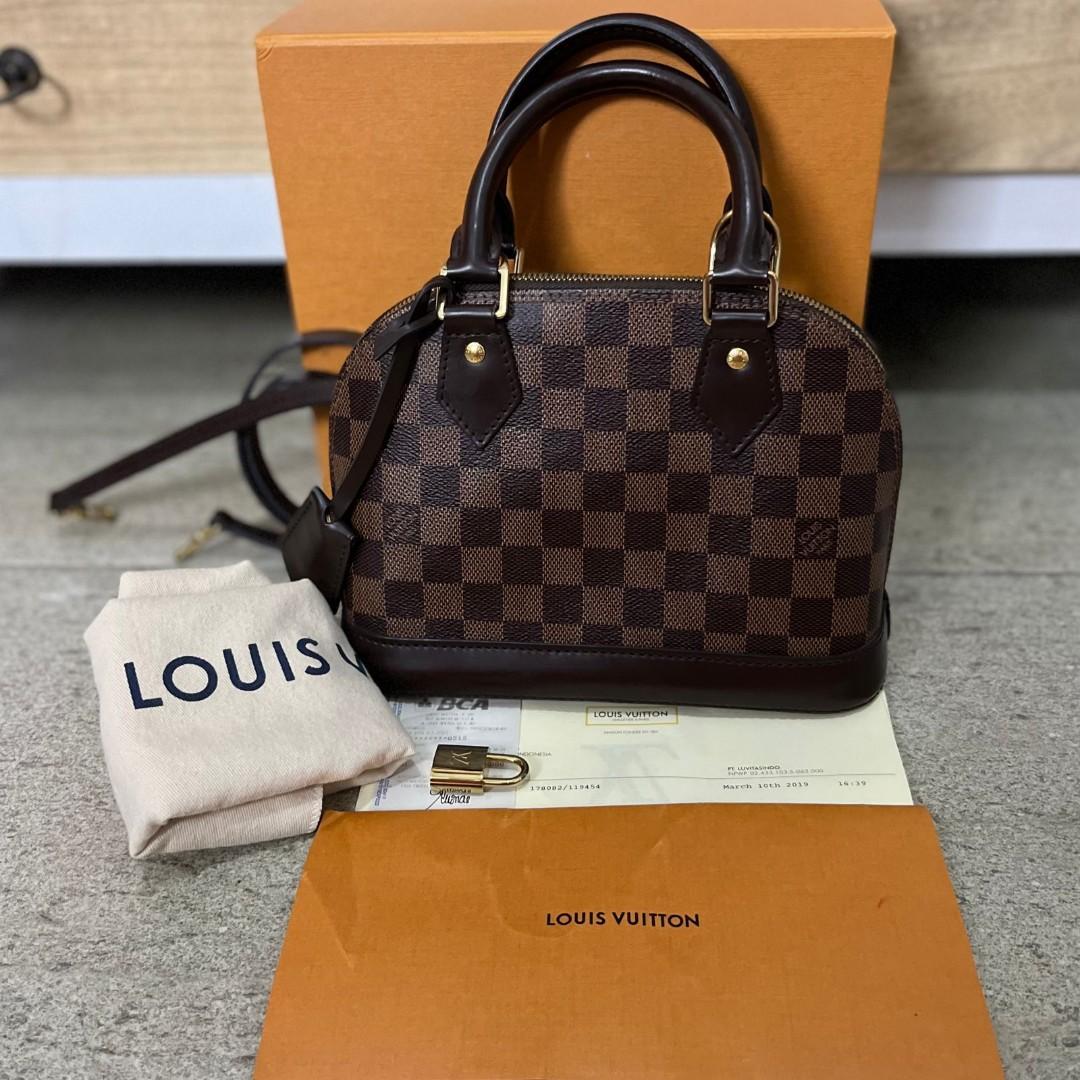 Jual 100% ORIGINAL Louis Vuitton LV Alma Damier Gembok /Tas Wanita Murah  Original