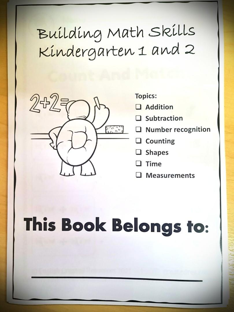 Preschool Maths Worksheet activity, Hobbies & Toys, Books ...