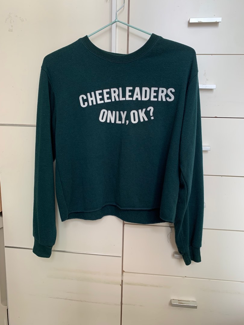 Pull \u0026 Bear forest green sweatshirt, 女 