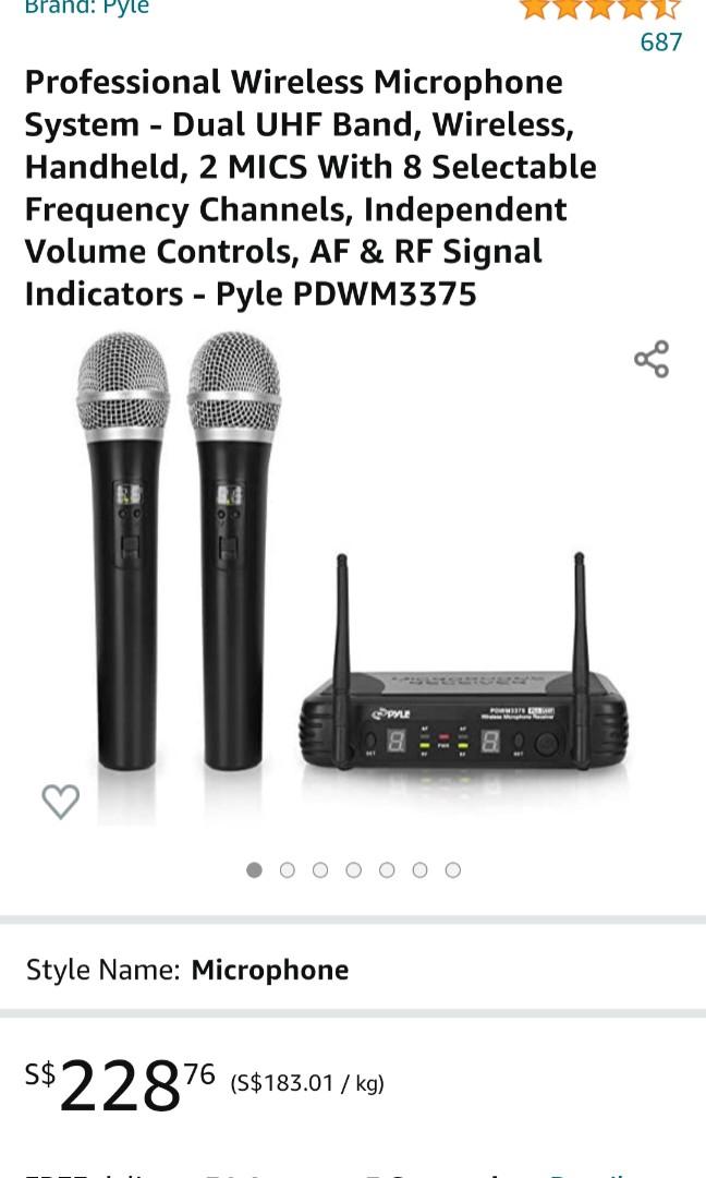 Pyle Wireless Microphone, Audio, Microphones on Carousell