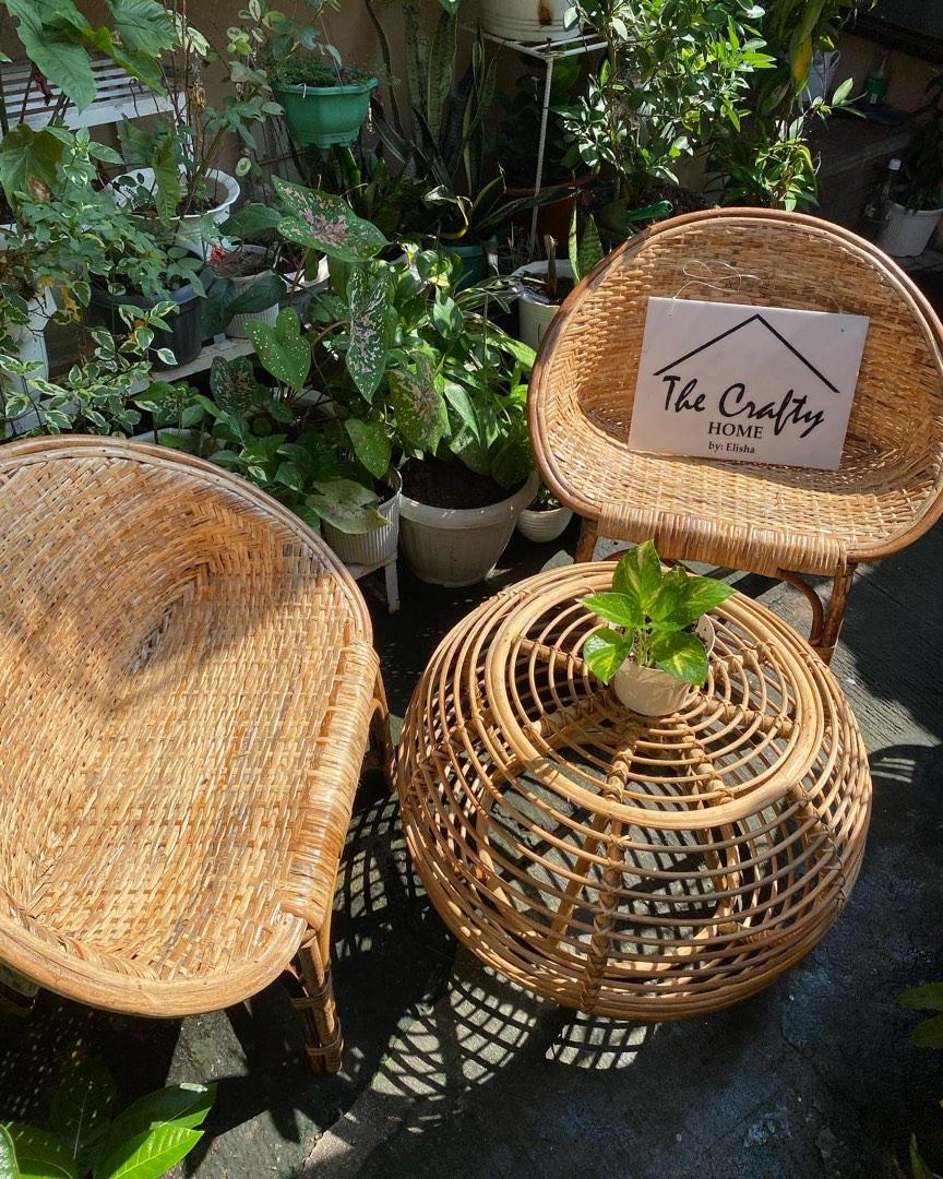 Rattan egg chair discount set