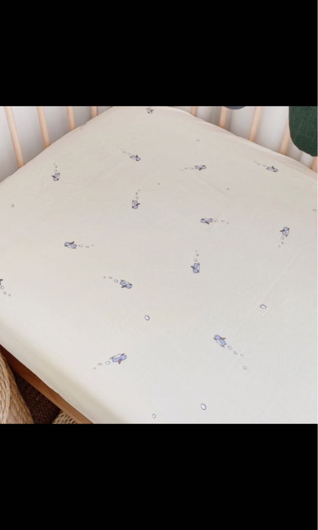 Premium Design 100 Cotton Nordic Baby Crib Cot Fitted Sheets, Babies