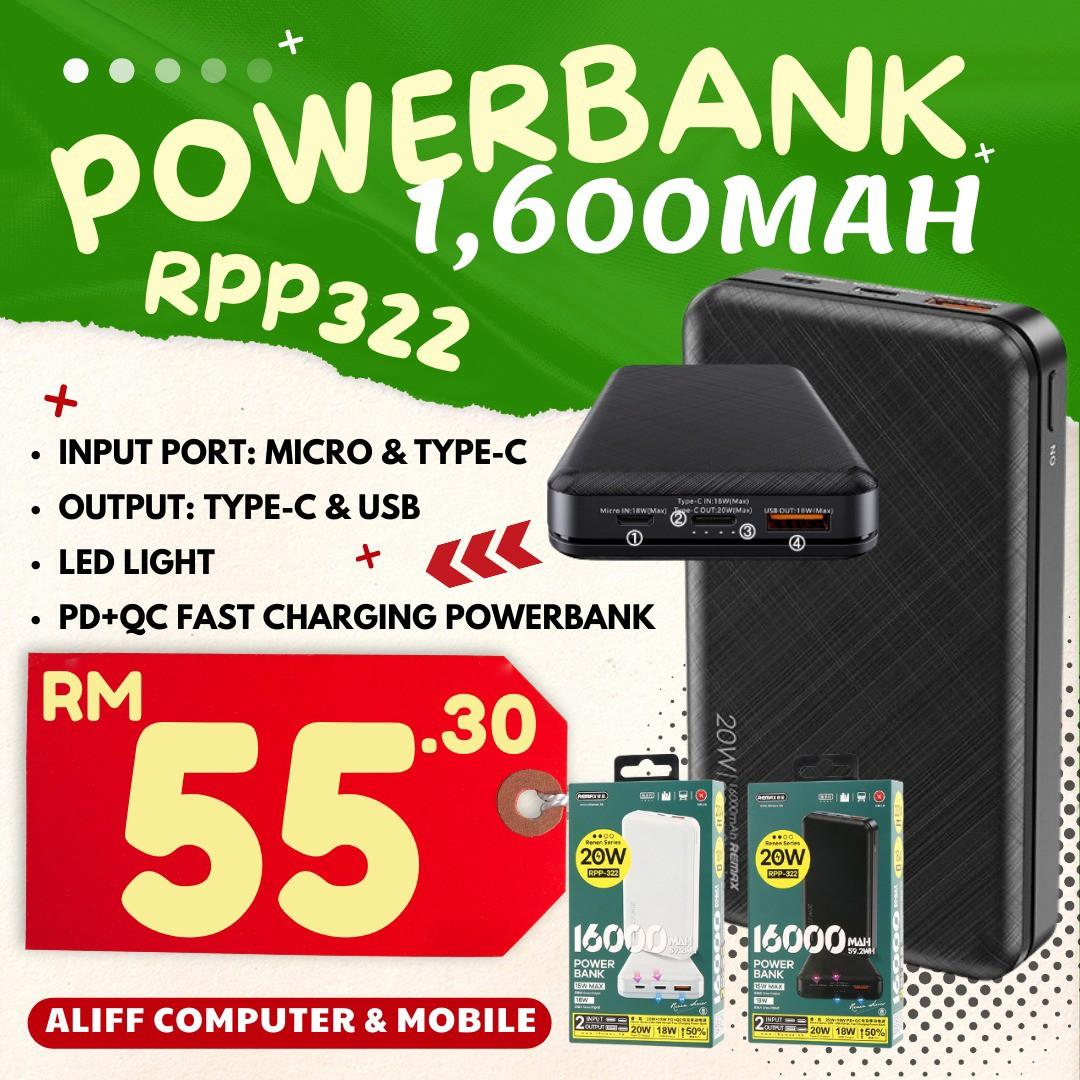 Remax Powerbank 16000Mah, Mobile Phones & Gadgets, Mobile & Gadget ...