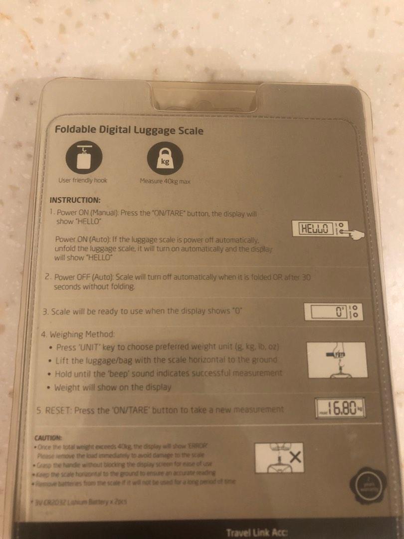 Samsonite foldable digital luggage scale, Computers & Tech, Parts