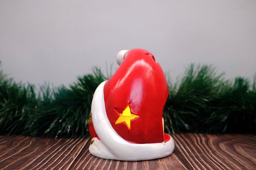 Santa hat tealight holder (Category: Other Home Decor) located in Paranaque City. Submitted by bfria (Listing ID 1181565508, Image 2). Description: Dimensions - H: 4.9” x W: 4”.