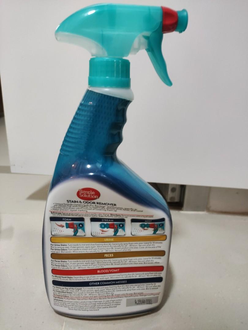 simple solutions stain and odor remover