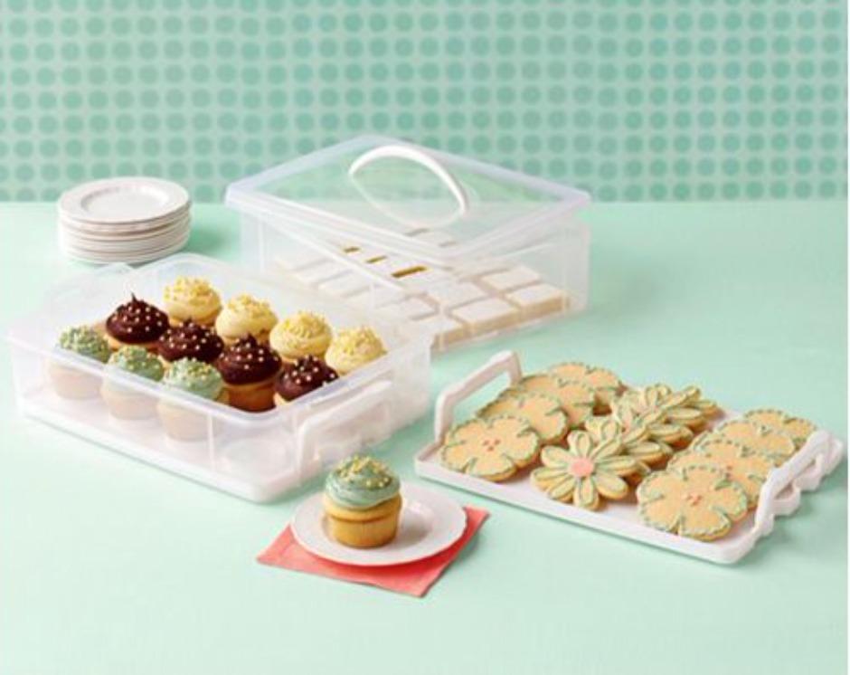 Snapware Cupcake Storage Carrier Container Holds 24 Cupcakes or Muffins ...