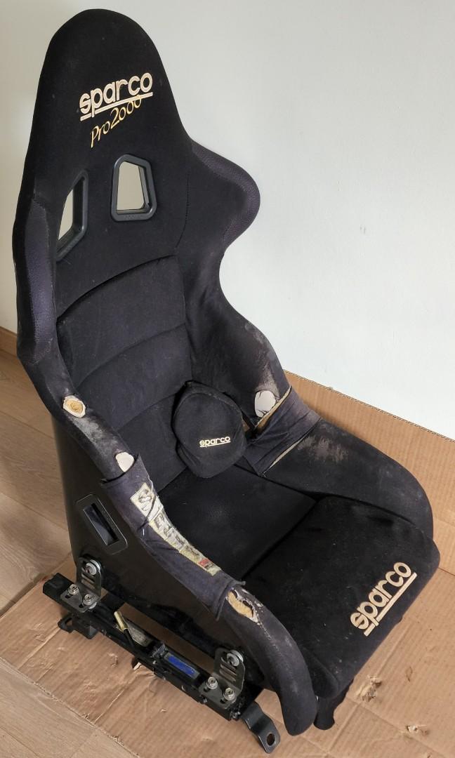 sparco Pro2000 bucket seat w sparco seat rail, Car Accessories