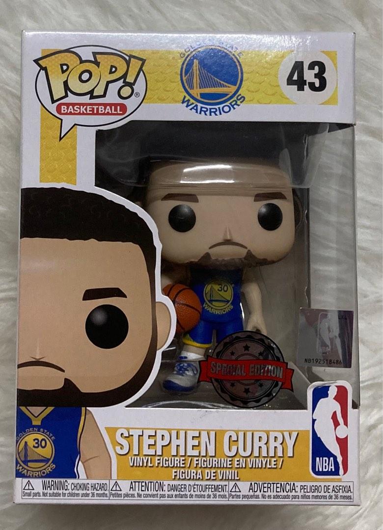 Funko Pop NBA Basketball Stephen Curry #19 Blue Jersey Golden State Warriors