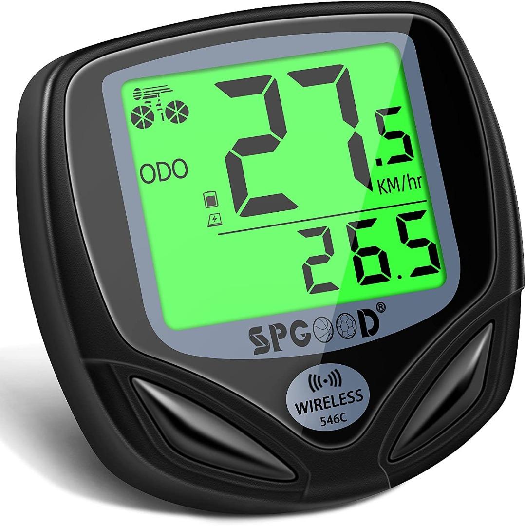 SPGOOD Bike Computer Wireless Universal 19 Functions IP54 Waterproof