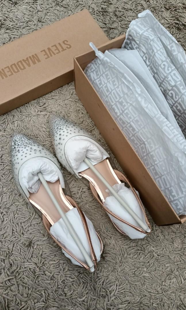STEVE MADDEN JOSEY ROSE GOLD FLATS