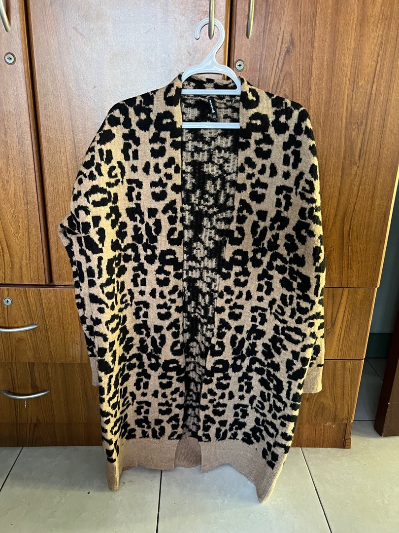 Stradivarius leopard coat discount