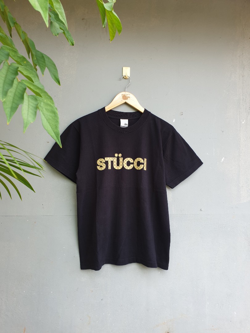 Stussy monogram shirt inspired by gucci, Men's Fashion, Tops & Sets,  Tshirts & Polo Shirts on Carousell