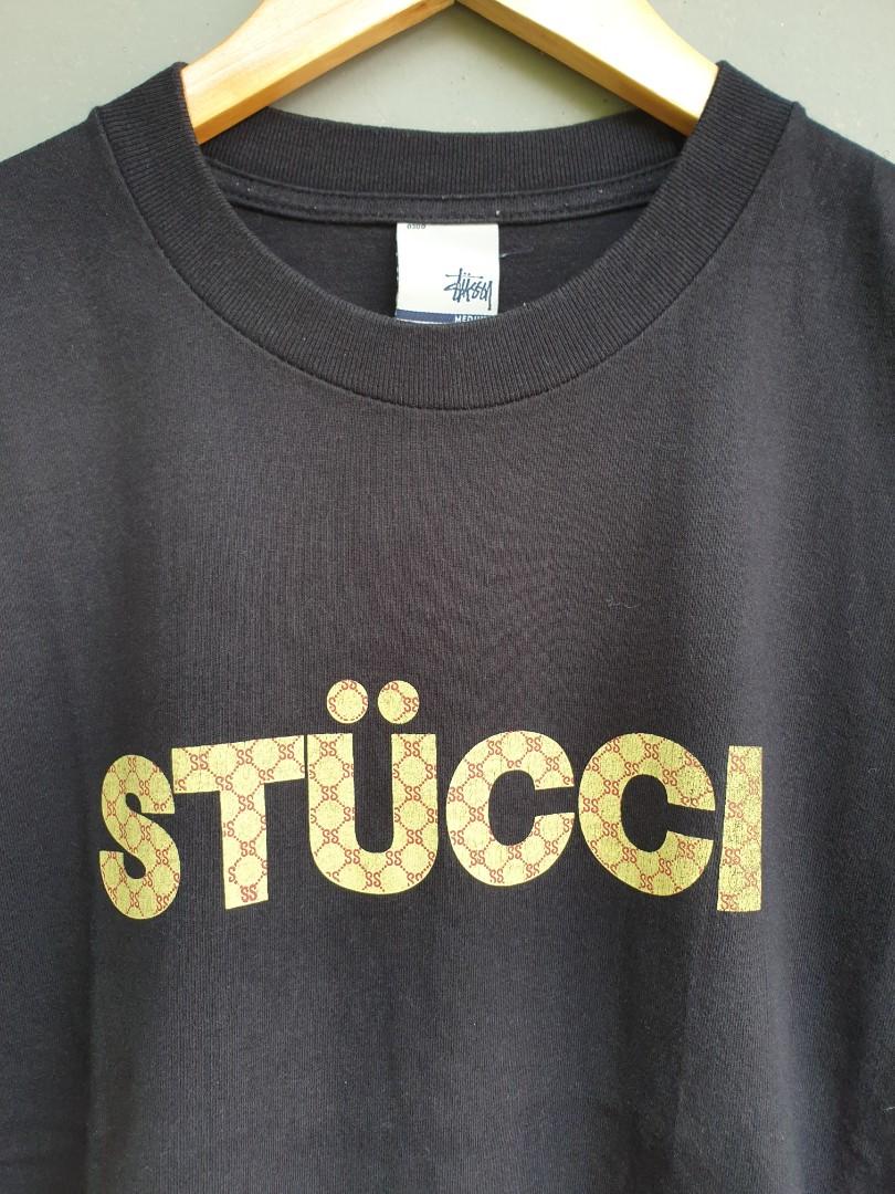Stussy monogram shirt inspired by gucci, Men's Fashion, Tops & Sets,  Tshirts & Polo Shirts on Carousell