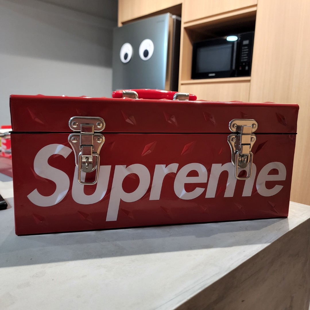 高級感 Box Supreme 18FW Plate Diamond - ダイヤモンド Plate Tool Diamond TOOL Box  PLATE ツール 収納家具