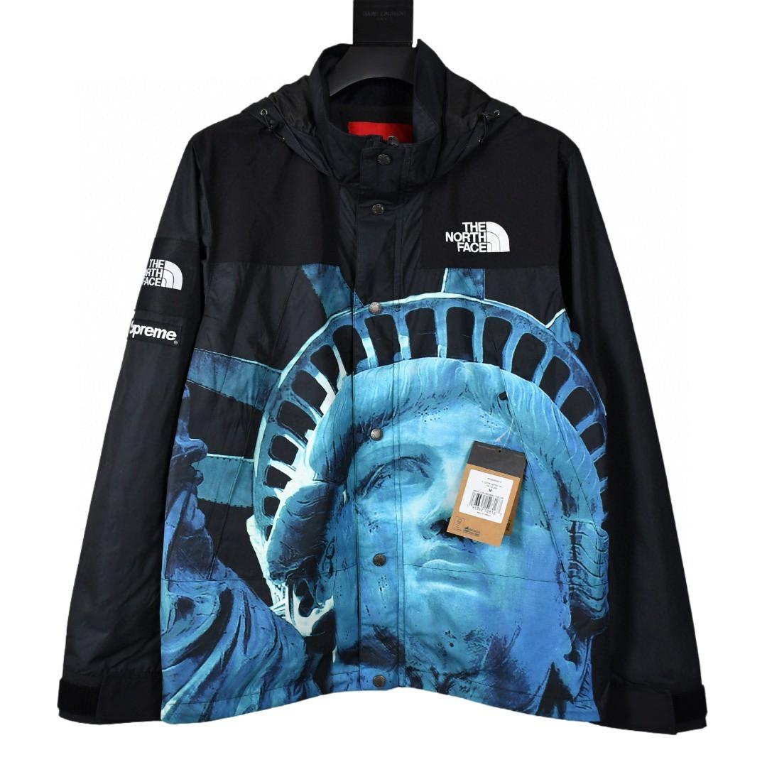 Supreme x The North Face TNF 19FW北面自由女神沖鋒衣外套, 男裝