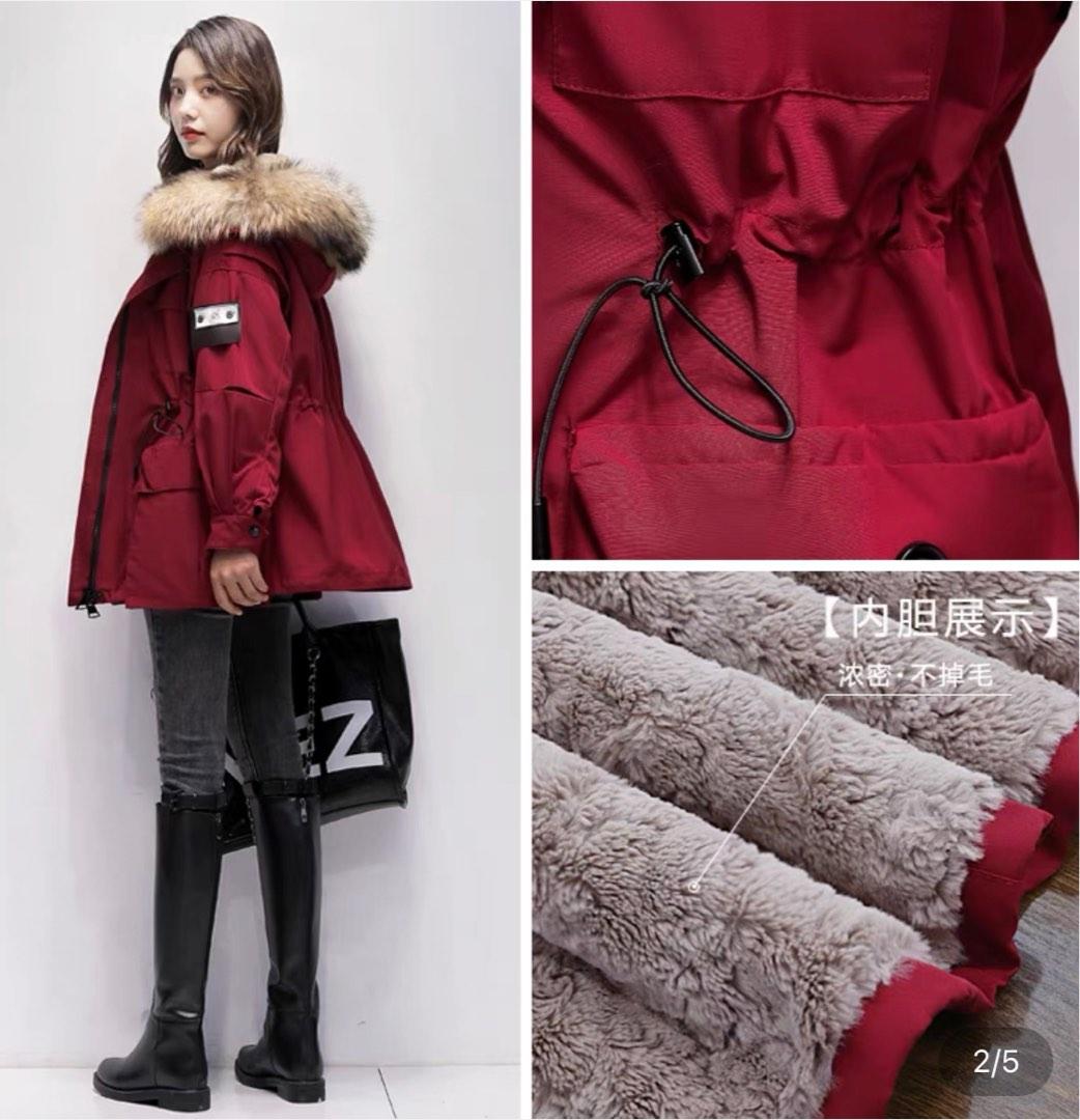 Maroon parka new arrivals