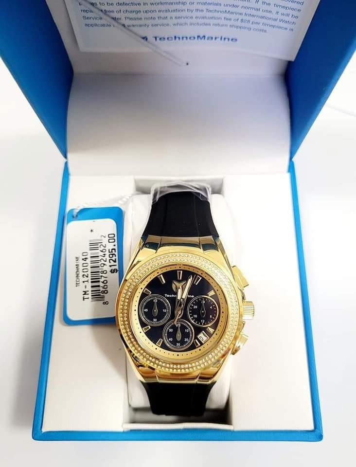 Technomarine pave deals diamond watch
