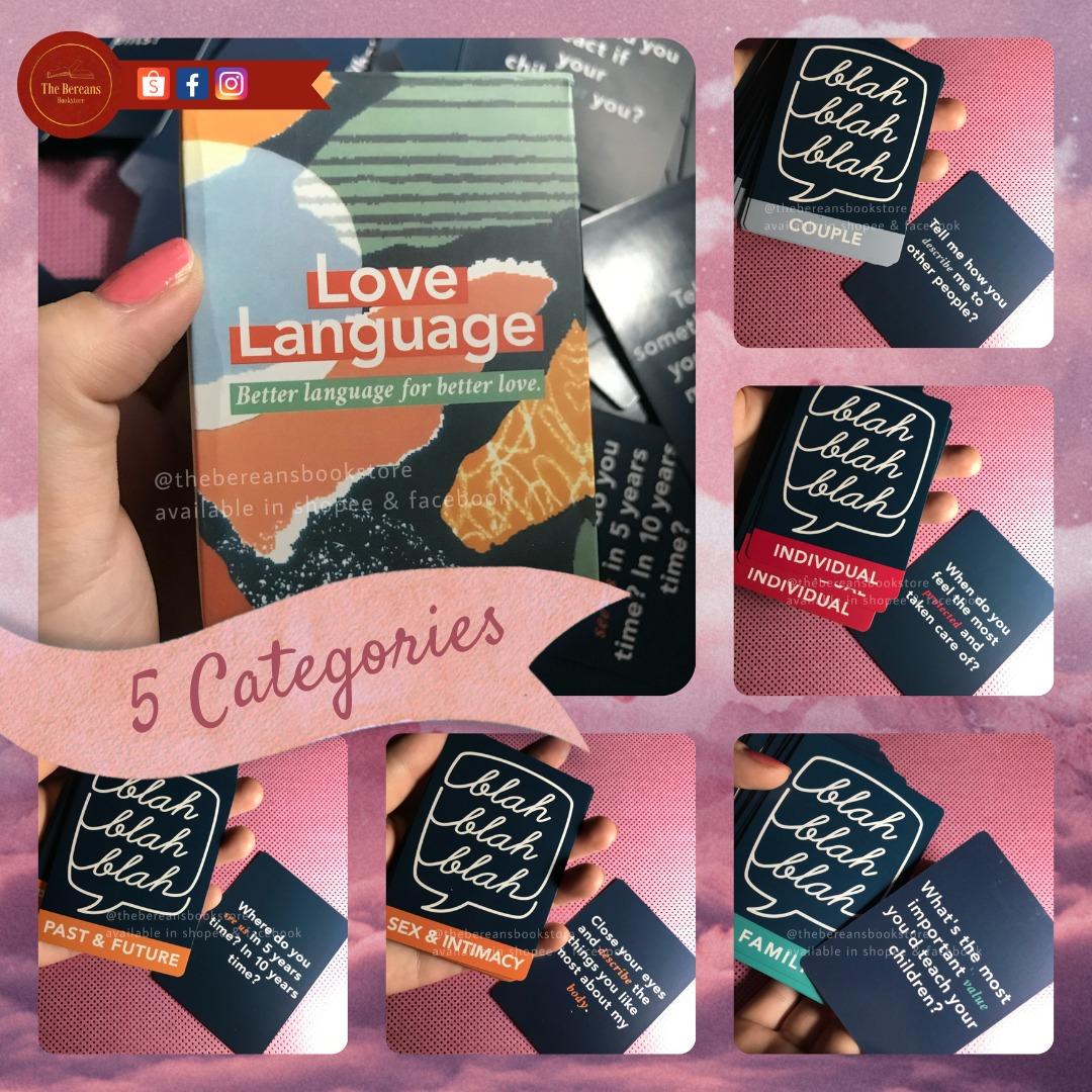 Love Language CARD GAMES christian games, couples, friends