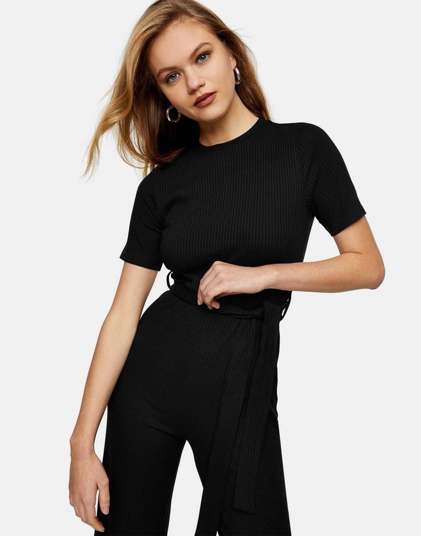 TOPSHOP RIBBED JUMPSUIT