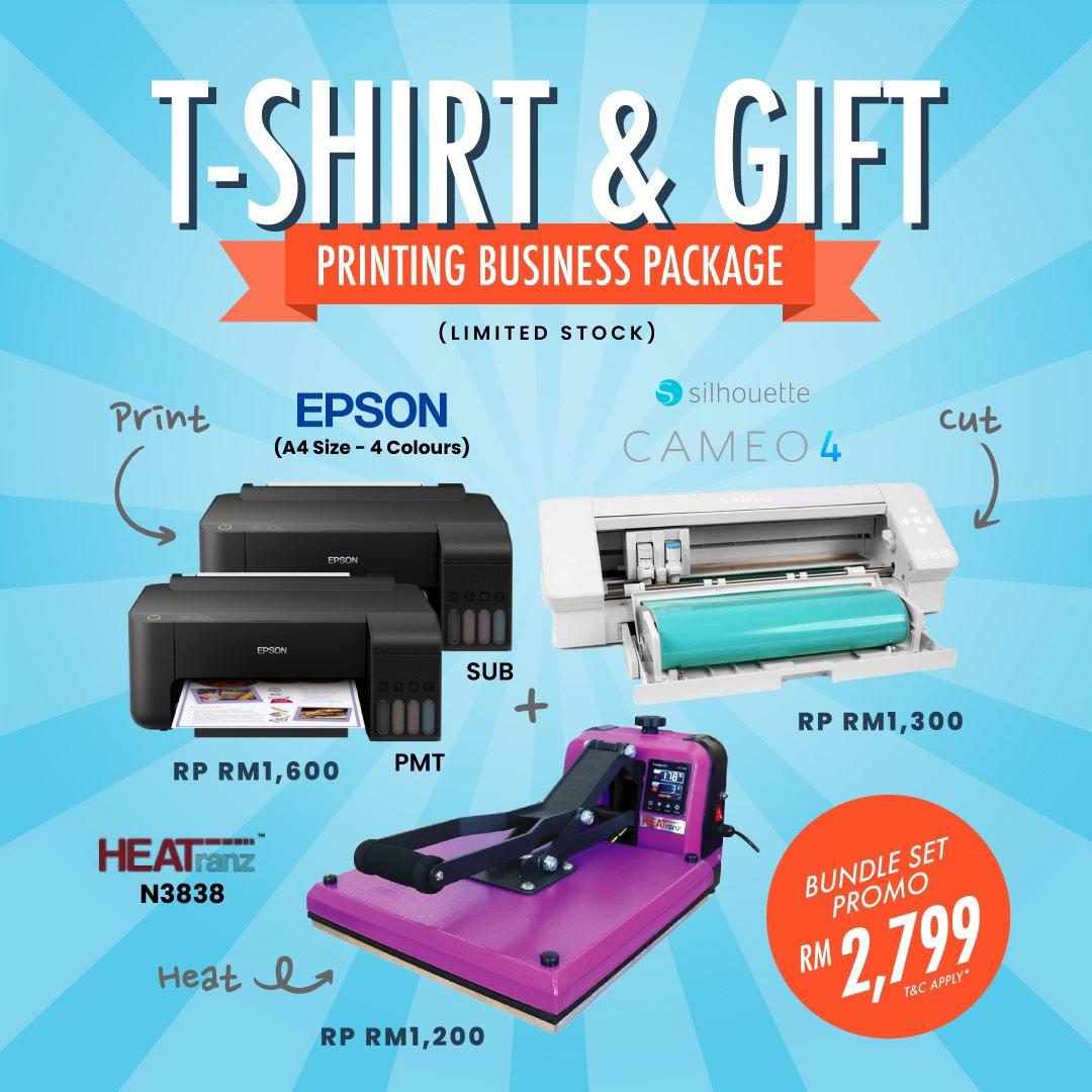 T shirt printing sales business package
