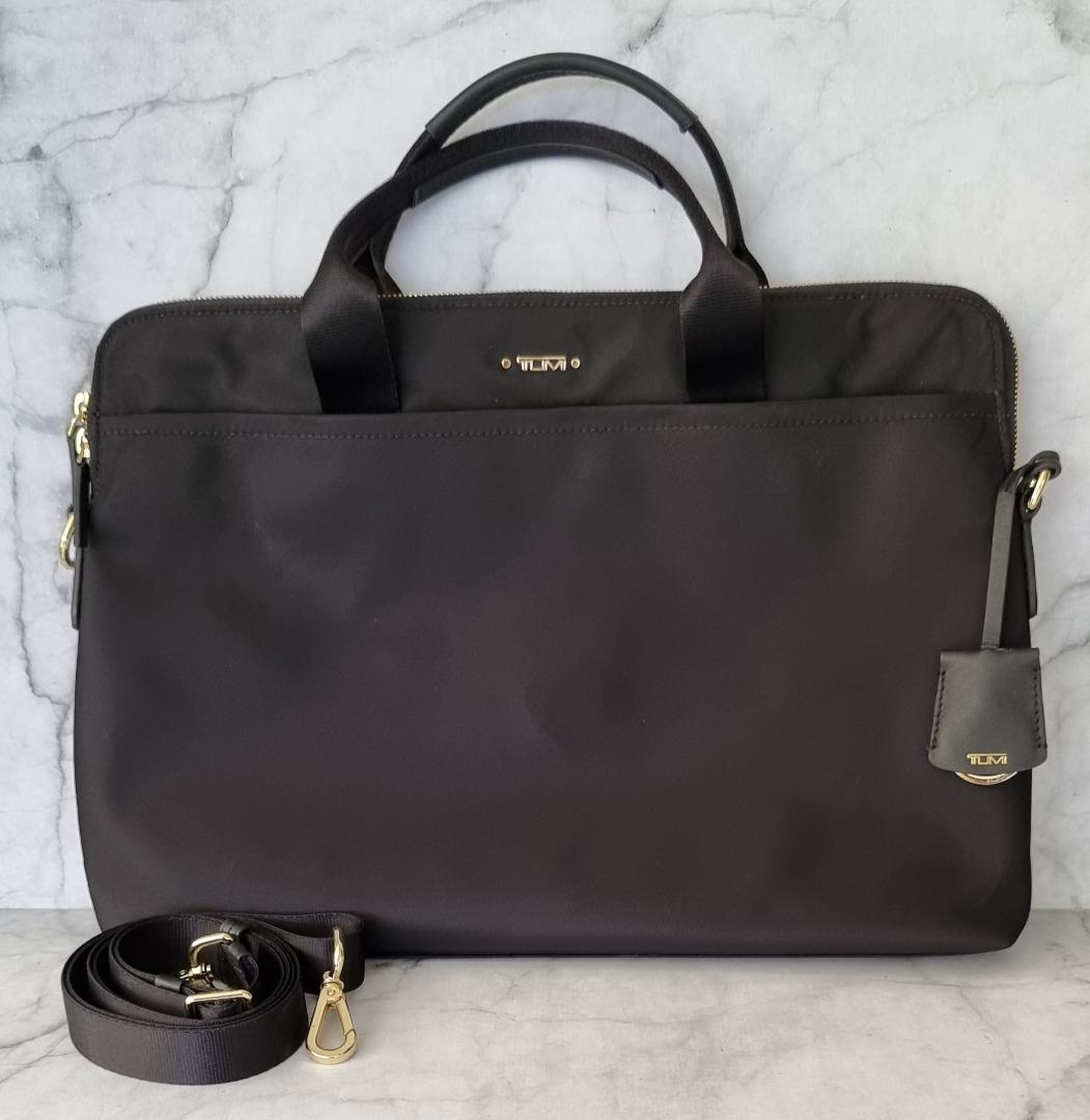 TUMI Original Paulina nylon laptop Black, Barang Mewah, Tas & Dompet di