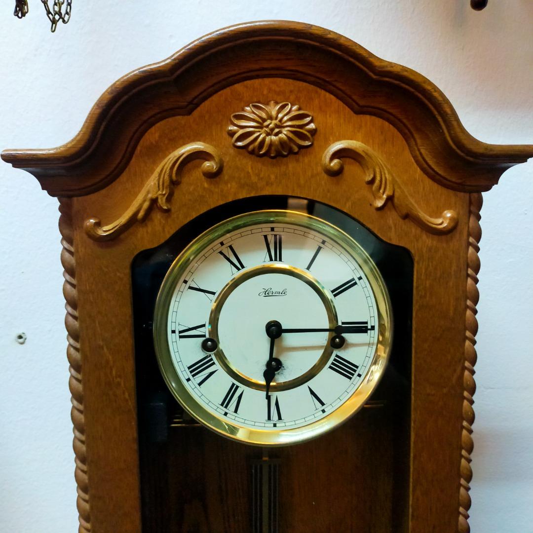 Vintage Hermle German Wall Clock, Furniture & Home Living, Home Decor