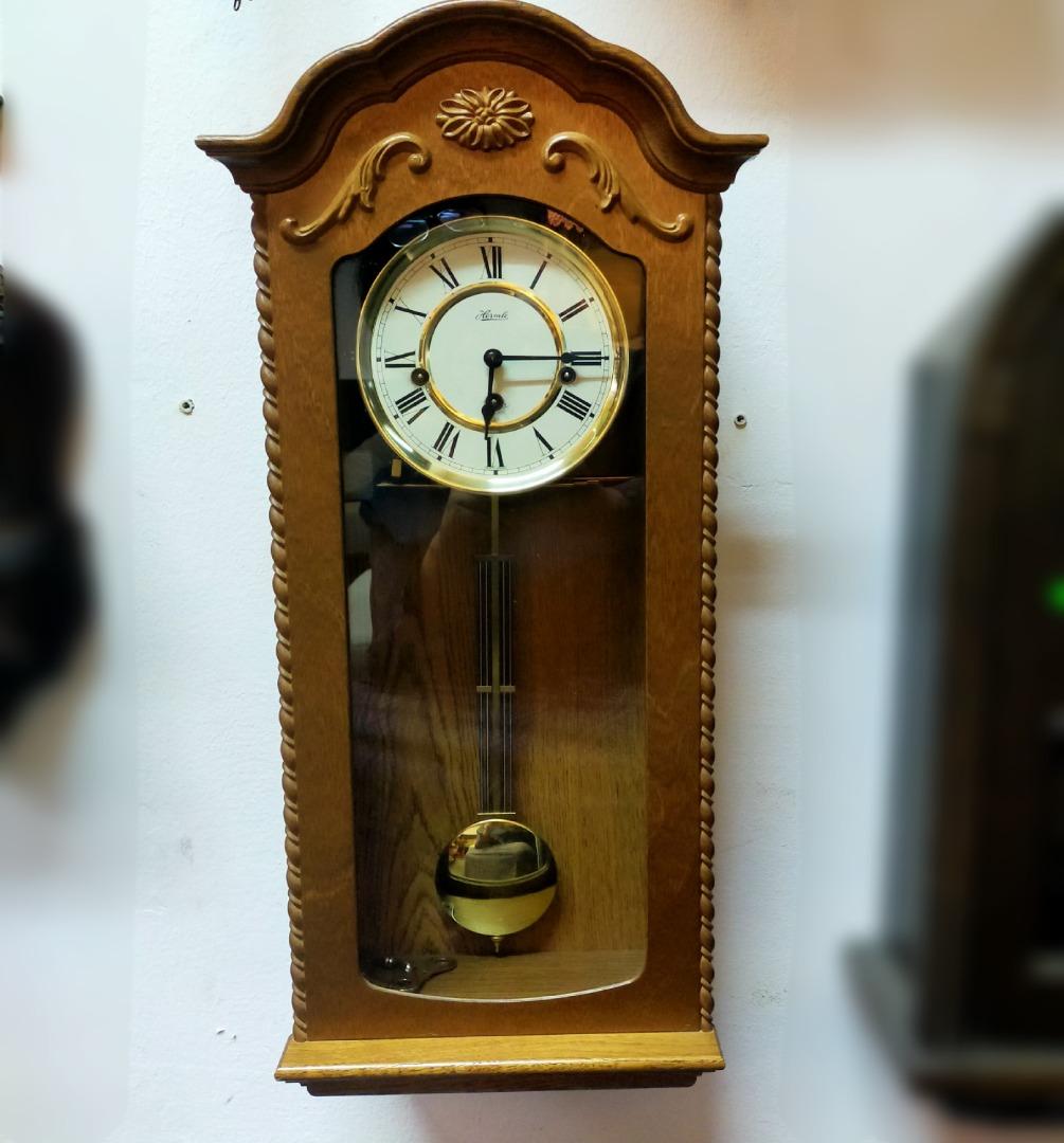 Vintage Hermle German Wall Clock Furniture Home Living Home Decor Clocks On Carousell