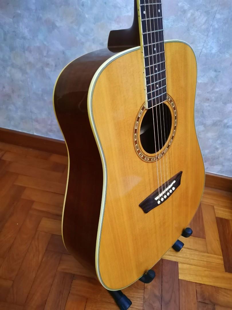 Washburn Acoustic Guitar, Hobbies & Toys, Music & Media, Musical ...