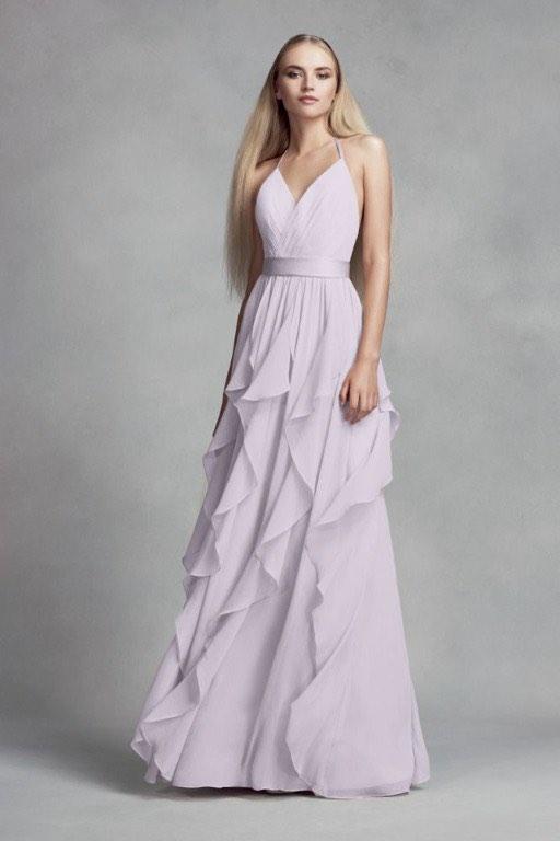 Vera wang chiffon store dress