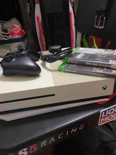 Xbox One S 500GB with 1 controller two games