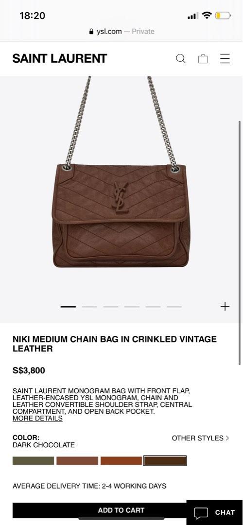 Ysl online niki cognac