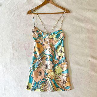 RUSH!! ZARA Satin Floral Dress