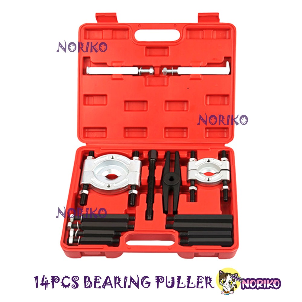 14 Pcs Car Bearing Splitter Gear Puller Fly Wheel Separator Set Bearing