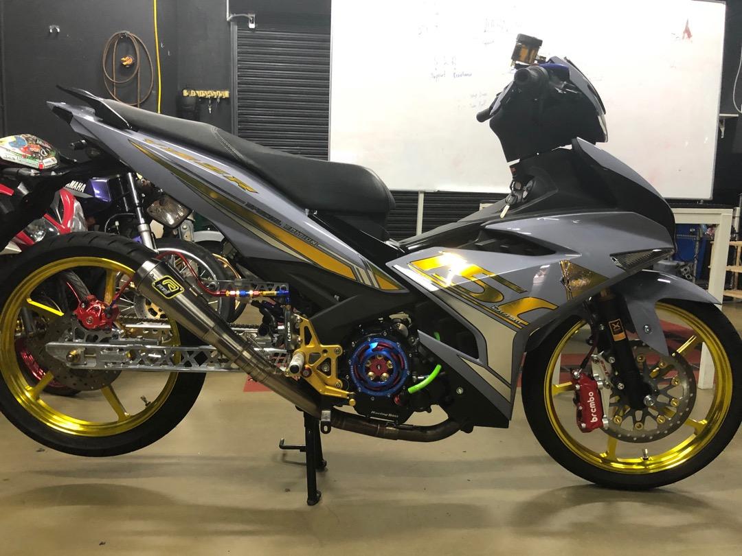 2020 Yamaha Y15 full modified & accessories, Motorbikes on Carousell