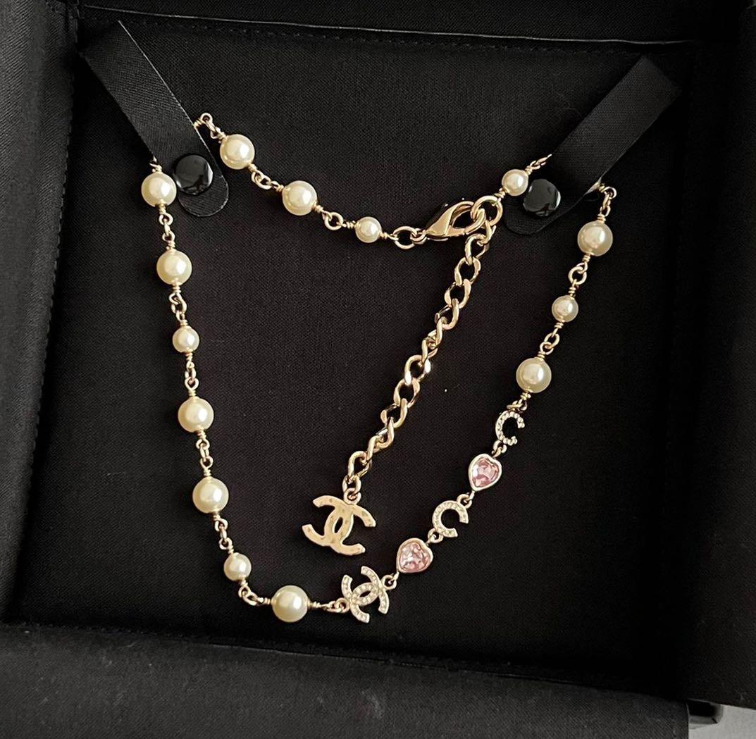 Chanel pearl necklace, Luxury, Accessories on Carousell