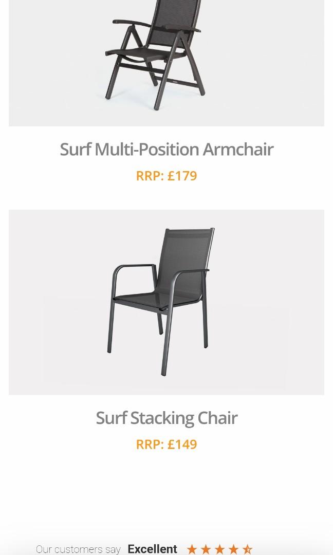 Kettler surf stacking discount chair