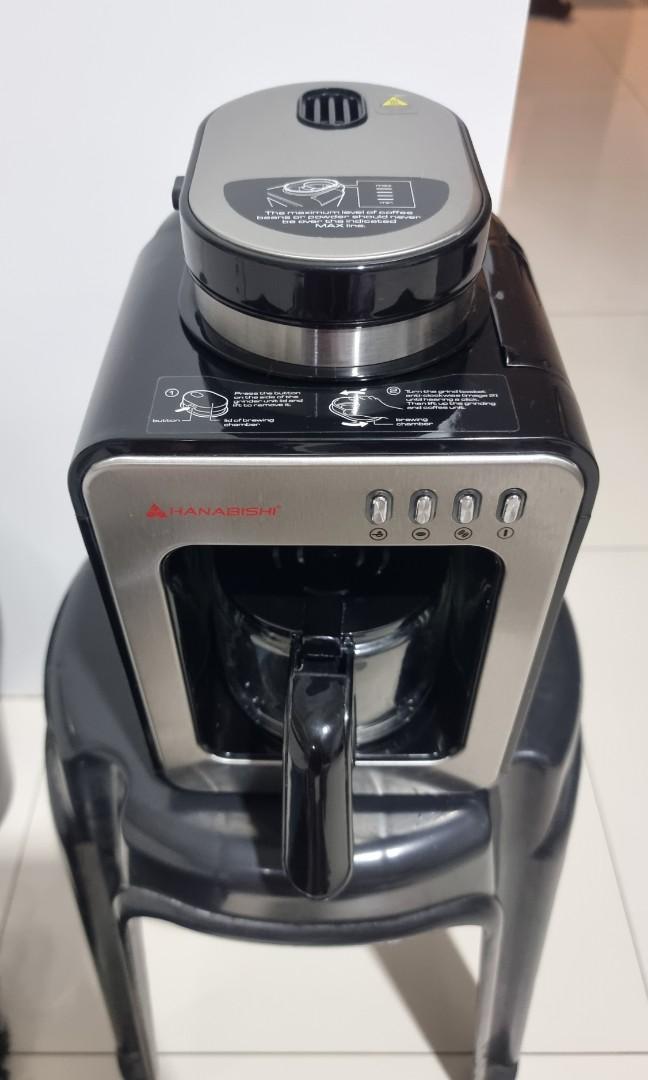 Hanabishi 2in1 Grinder and Coffee Maker, TV & Home Appliances, Kitchen