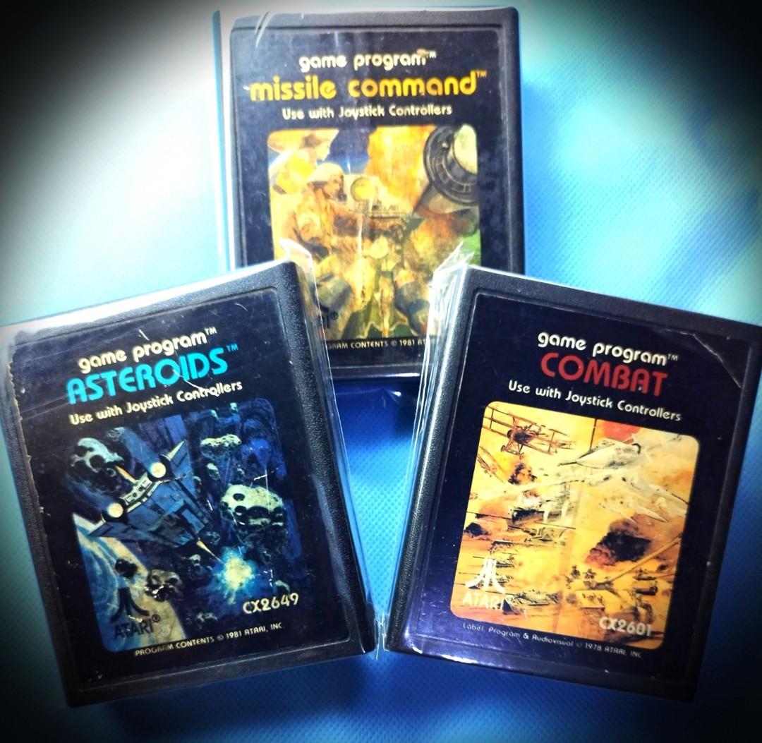 3 Kaset game Cartridge Atari 2600, Video Game, Aksesori di ...