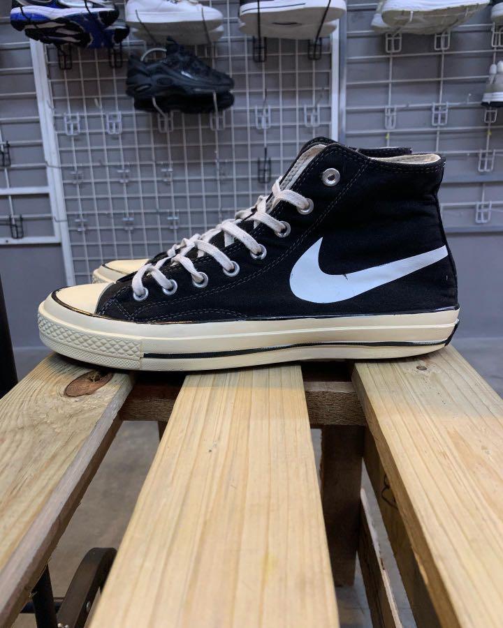 9.5UK Converse X Nike Swoosh Men s Fashion Footwear Sneakers on
