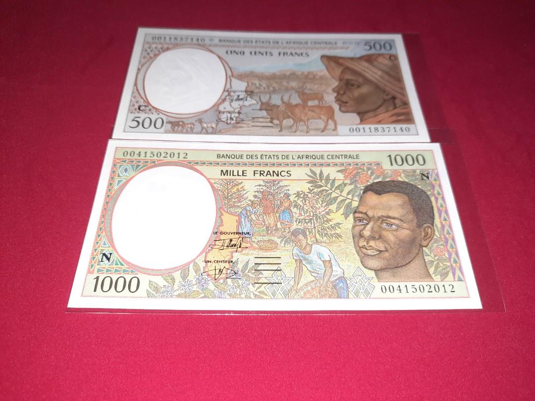 中非共和國500.1000法郎紙幣, 興趣及遊戲, 收藏品及紀念品, 錢幣- Carousell