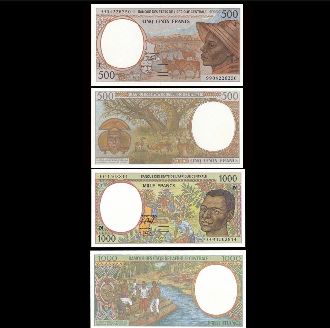 中非共和國500.1000法郎紙幣, 興趣及遊戲, 收藏品及紀念品, 錢幣- Carousell