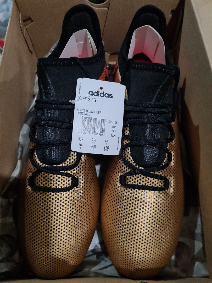 Adidas x17 cheap gold