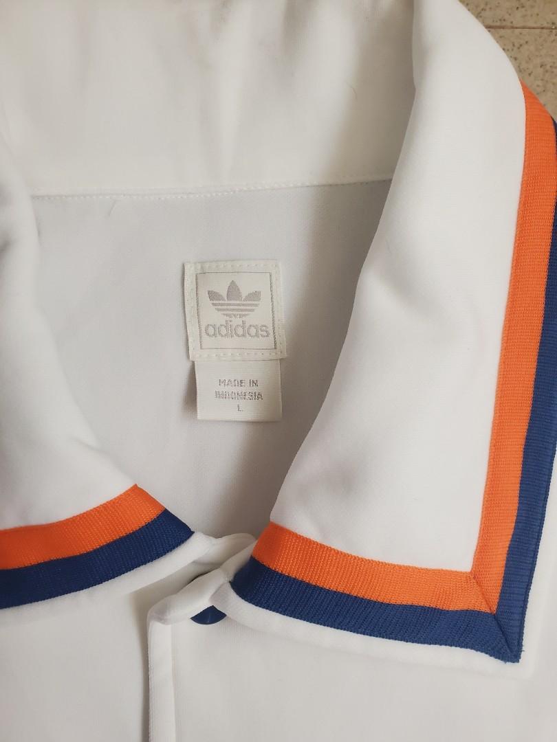 Adidas Trefoil Retro basketball Warm up shirt #33 New york knicks Patrick  Ewing mens size Large, Men's Fashion, Activewear on Carousell